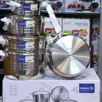 سرویس قابلمه استیل 9پارچه کرکماز اصل ترکیه|ظروف پختوپز|گرگان, |دیوار