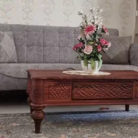 مبلمان ۸ نفره و عسلی|مبلمان خانگی و میز عسلی|سنندج, |دیوار