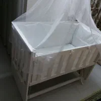 تخت کنار مادر گهواره ای ام دی اف با سرویس خواب|تخت و صندلی بچه|اصفهان, شاهد|دیوار