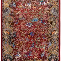 فرش شکارگاه لاکی 1500 شانه