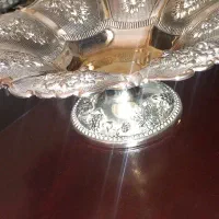 ظرف پذیرایی گرد پایه دار سیلور|ظروف سرو و پذیرایی|کرج, شاهین‌ویلا|دیوار