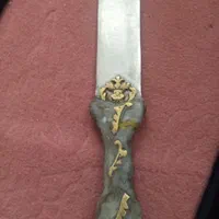 چاقوی فنر دسته برنجی دستساز