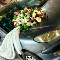 تزئین ماشین عروس درب منزل خودتان