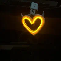 قلب آویز چراغ دار پرنور و زیبا