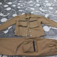 کت و شلوار جین شکلاتی