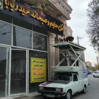 نصب تابلو،چنلیوم،بنر،نئون،با بالابر سیار