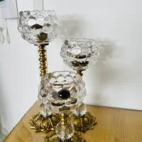 آباژور و شمعدان برنزی|لوستر و چراغ آویز|اردبیل, |دیوار