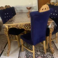 فروش مبل هشت نفره لوکس همراه با پاف‌کاملاً نو|مبلمان خانگی و میز عسلی|سیرجان, |دیوار
