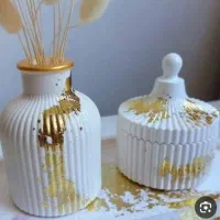 گلدان وقندان سنگ