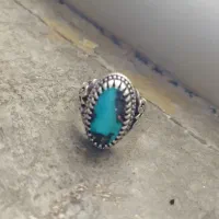 انگشتر فیروزه رکاب نقره