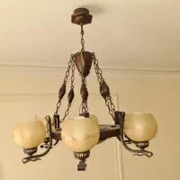 سه عدد لوستر وارداتی با دیوار کوب