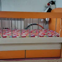 تخت کودک رنگ اسپرت،مناسب دختریاپسرتا۸سال،بدون تشک|تخت و سرویس خواب|پاکدشت, شهرک امام رضا|دیوار