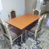 میز ناهار خوری|میز و صندلی غذاخوری|چمستان, |دیوار