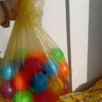 توپ رنگی ۴۵تا شسته شده مرتب
