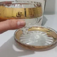 سرویس پیاله و پیشدستی برندبوهیمیا کریستال اصل|ظروف سرو و پذیرایی|کرج, شاهین‌ویلا|دیوار