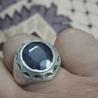 انگشتر نقره یاقوت