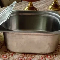 ظرف استیل درب دار