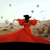 لباس فرمالیته قرمز دنباله بلند