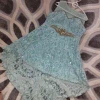 پیراهن عروسکی خوشرنگ فیروزه ای نو|لباس|قم, بنیاد|دیوار