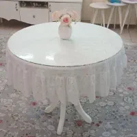 رومیزی گرد توری|پرده، رانر، رومیزی|تهران, امام زاده عبدالله|دیوار