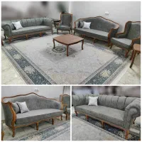 سه سرویس مبل (بعلت تغییرشغل قیمت تولیدی|مبلمان خانگی و میز عسلی|ابریشم, |دیوار