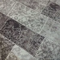 ماشینی ترک  طرح چهل تکه بنفش و یاسی