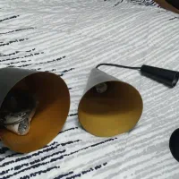 چراغ اویز اسپزخونه مشکی طلایی