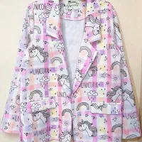 کت چارخونه یونیکورنی نگین دار