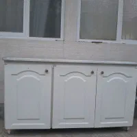 کابینت فلزی سه درب با سنگ