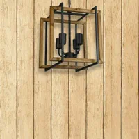 آویز چوبی فلزی لوستر کافه دکوری|لوستر و چراغ آویز|تهران, ابوذر|دیوار