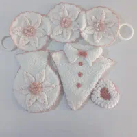 سرویس لیف عروس مدل ترک وهمراه با یک اسکاج|لوازم حمام|گلبهار, شهر جدید گلبهار|دیوار