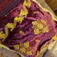 رومیزی  مخمل سنتی سوزن دوزی|پرده، رانر، رومیزی|کرج, شهرک اوج|دیوار