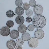 سکه های نقره پهلوی وقاجاری نقره