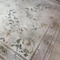 سلین مدادی رنگ و طوسی اسلیمی فرش۱۲۵۰شانه|فرش|بوشهر, |دیوار