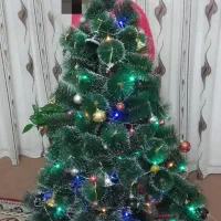 درخت کریسمس و بابانوئل|گل مصنوعی|شاندیز, |دیوار