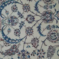 فرش دستباف ابریشم نایین ۹ متری ۶ لا|فرش|اصفهان, آزادان|دیوار