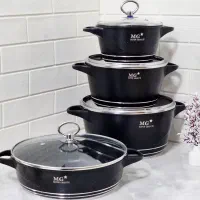 سرویس قابلمه 8پارچه چدن گرانیت MG