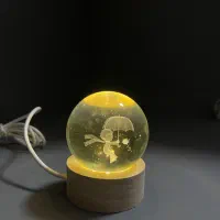 گوی کریستالی سایز ۵|چراغ خواب و آباژور|اردبیل, |دیوار