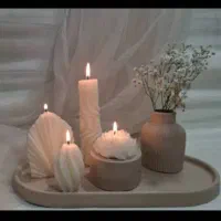 گیفت شمع اکسسوری سنگی|صنایع دستی و سایر لوازم تزئینی|بندر ماهشهر, |دیوار