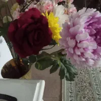 گل و گلدان مصنویی|گل مصنوعی|فردیس, نگارستان|دیوار