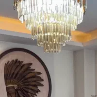 لوستر کریستال مدرن|لوستر و چراغ آویز|پردیس, فاز ۸|دیوار