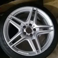 لوازم و رینگ و لاستیک بنز و چراغ جلو و عقب وکاپوت