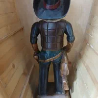 مجسمه چوبی کابوی کلاسیک روح تگزاس|مجسمه، تندیس، ماکت|تهران, نعمتآباد|دیوار