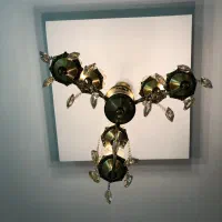 ۳ عدد لوستر برنزی ۶ شاخه|لوستر و چراغ آویز|همدان, |دیوار