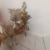لوستر برنزی ۶ شاخه|لوستر و چراغ آویز|اراک, |دیوار