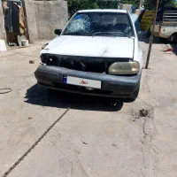 پراید تصادفی کم ضربه از قبل بدون رنگ
