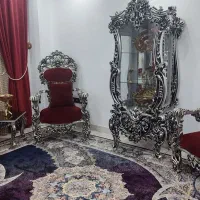سرویس مبل استیل.فرش ۹متری و پرده 12متری با والاناش|مبلمان خانگی و میز عسلی|تهران, عبدل‌آباد|دیوار