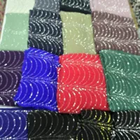 سنگ اصلی روی پارچه حریر|لباس|قروه, |دیوار