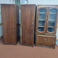 سه تیکه کمد تمام چوب جنس خوب