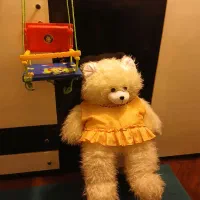 عروسک خرسی بزرگ و تاب کودک